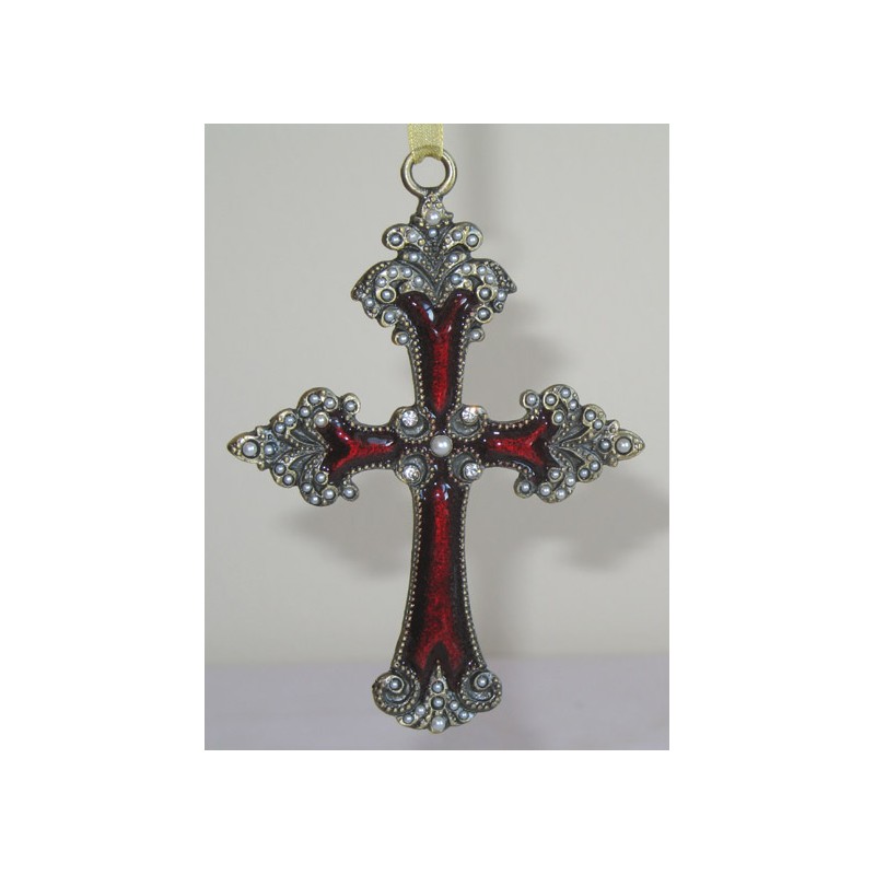 Small red hanging cross